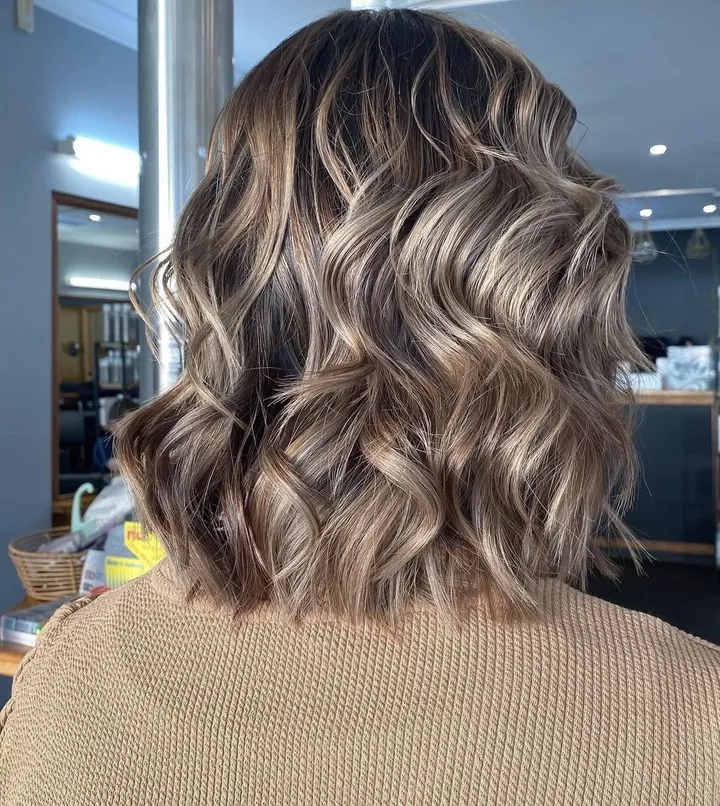 Bronde balayage lob